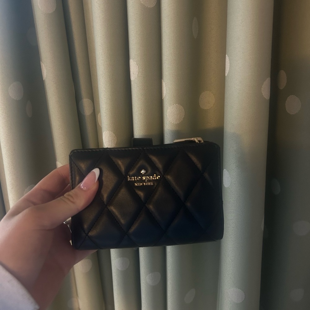 Kate Spade Black Quilted Wallet